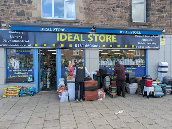 Ideal Store shopfront on Main Street, Newtongrange