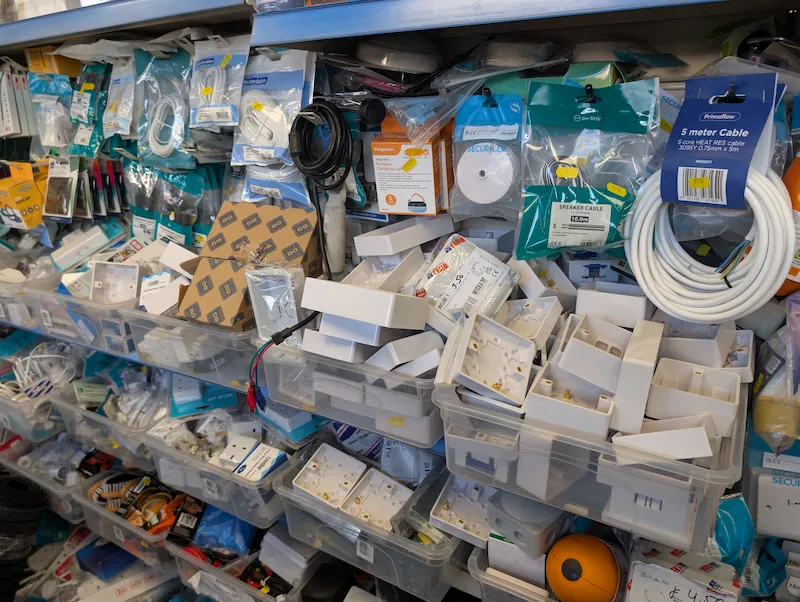 Light bulbs, fuses and small electrical fittings