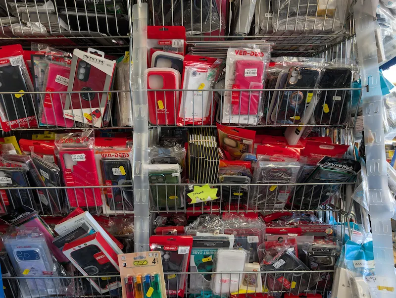 Earphones, USB drives and phone accessories