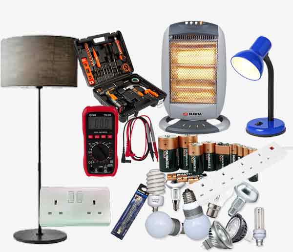 A variety of lamps and lamp shades, emphasizing different designs for decorative lighting options.